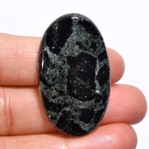 Superb Top Grade Quality 100% Natural Star Galaxy Jasper Oval Shape Cabochon Loose Gemstone For Making Jewelry 48 Ct. 38X22X5 mm AW-119