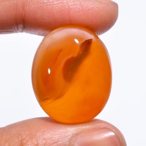 Natural Orange Carnelian, Carnelian Oval Cabochon, Carnelian Gemstone, Loose Gemstone, Carnelian For Making Jewelry 32 Ct 23X19X10 mm AW-325