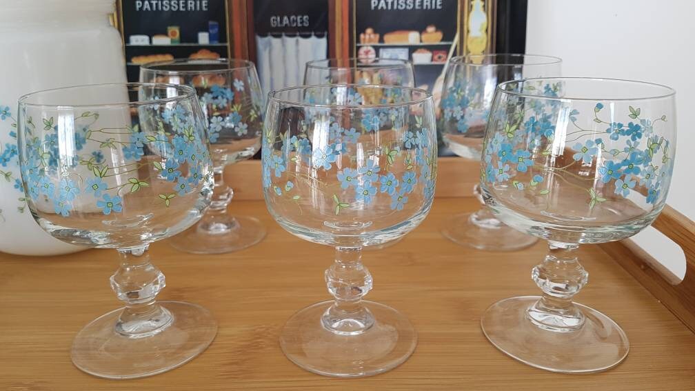 Lot de 6 Verres à Pied Veronica Arcopal Myosotis