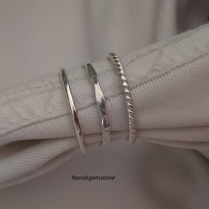 925 Sterling Silver Rolling Ring Puzzle Ring Birthday Ring Silver Three Interlocking  Ring Three Rolling Handmade Jewelry Speared  Ring R251
