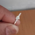 Dainty Heart Sterling Silver Ring, Promise Ring Solid Indian Band , Valentine Day Gift product logo