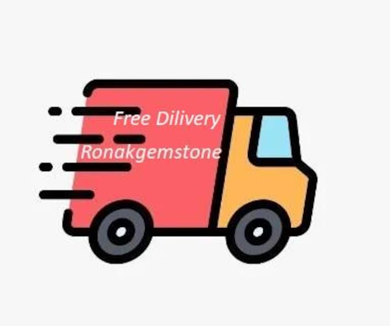 May include: A red and yellow delivery truck with the text "Free Dilivery Ronakgemstone" on the side.