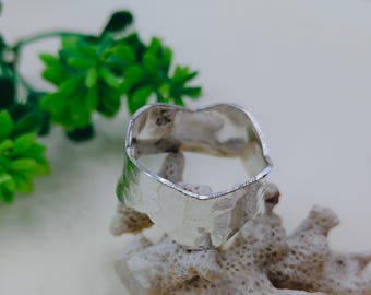 Sterling Silver Twisted  Ring Rope Ring Braided Twist Band Stacking