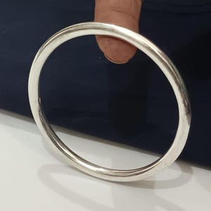 Brazalete de plata de ley 925, brazalete hecho a mano, regalo para mujeres y hombres, minimalista, boda.