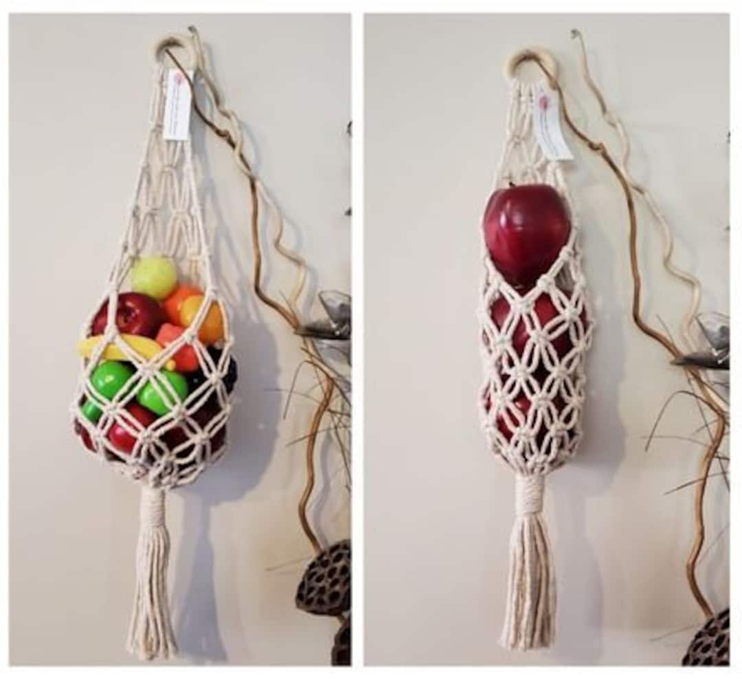 Macrame Fruit Hanger, Fruit Basket, Kitchen Decor, Hanging Fruit and