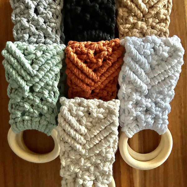 Macrame Dish Towel Holder | Dish Towel Holder | Dish Towel Hanger | Towel Holder | Macrame Ring Holder | Macrame Towel Hanger