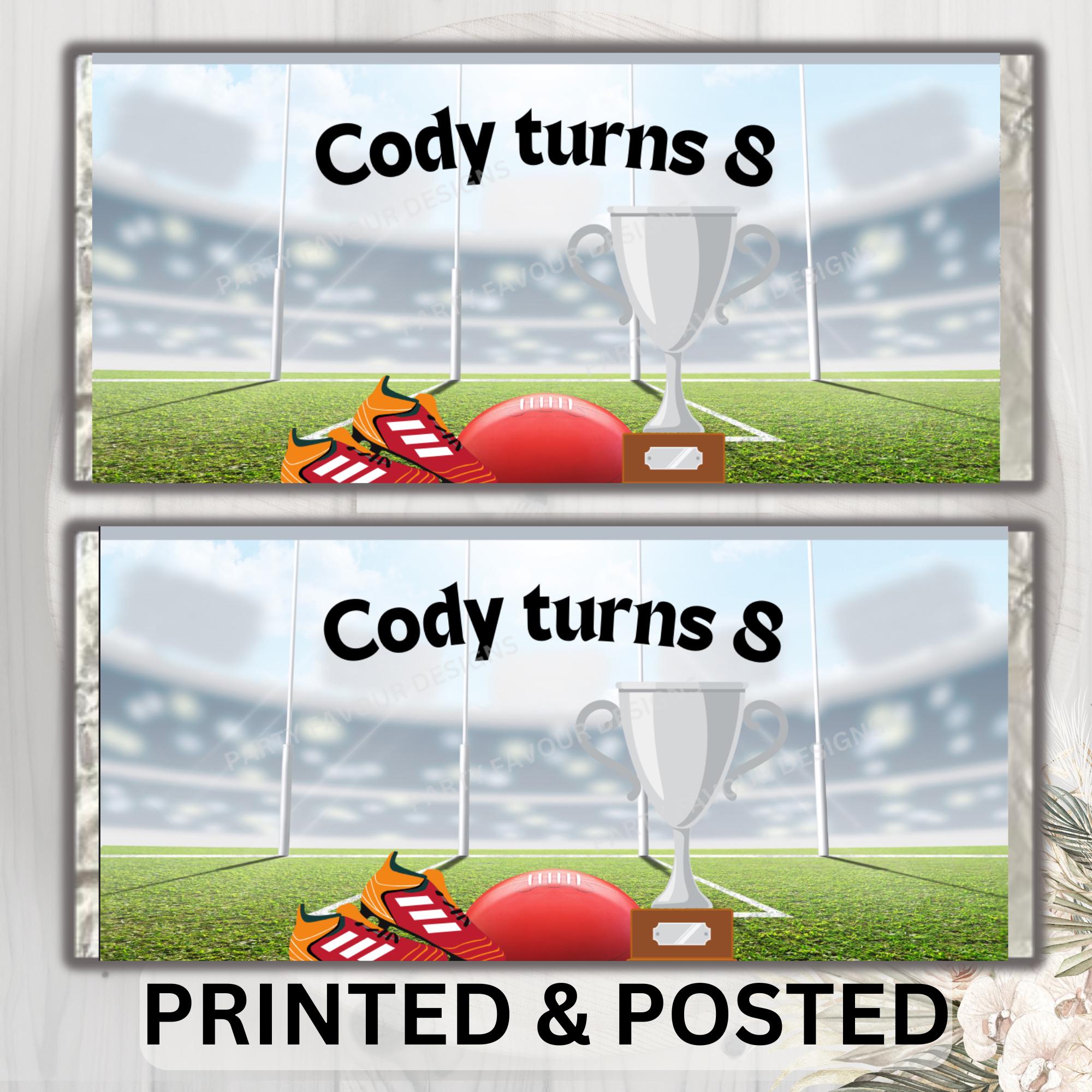 Football, Afl. Mini Chocolate Labels Hard Copy Sport - Etsy Australia
