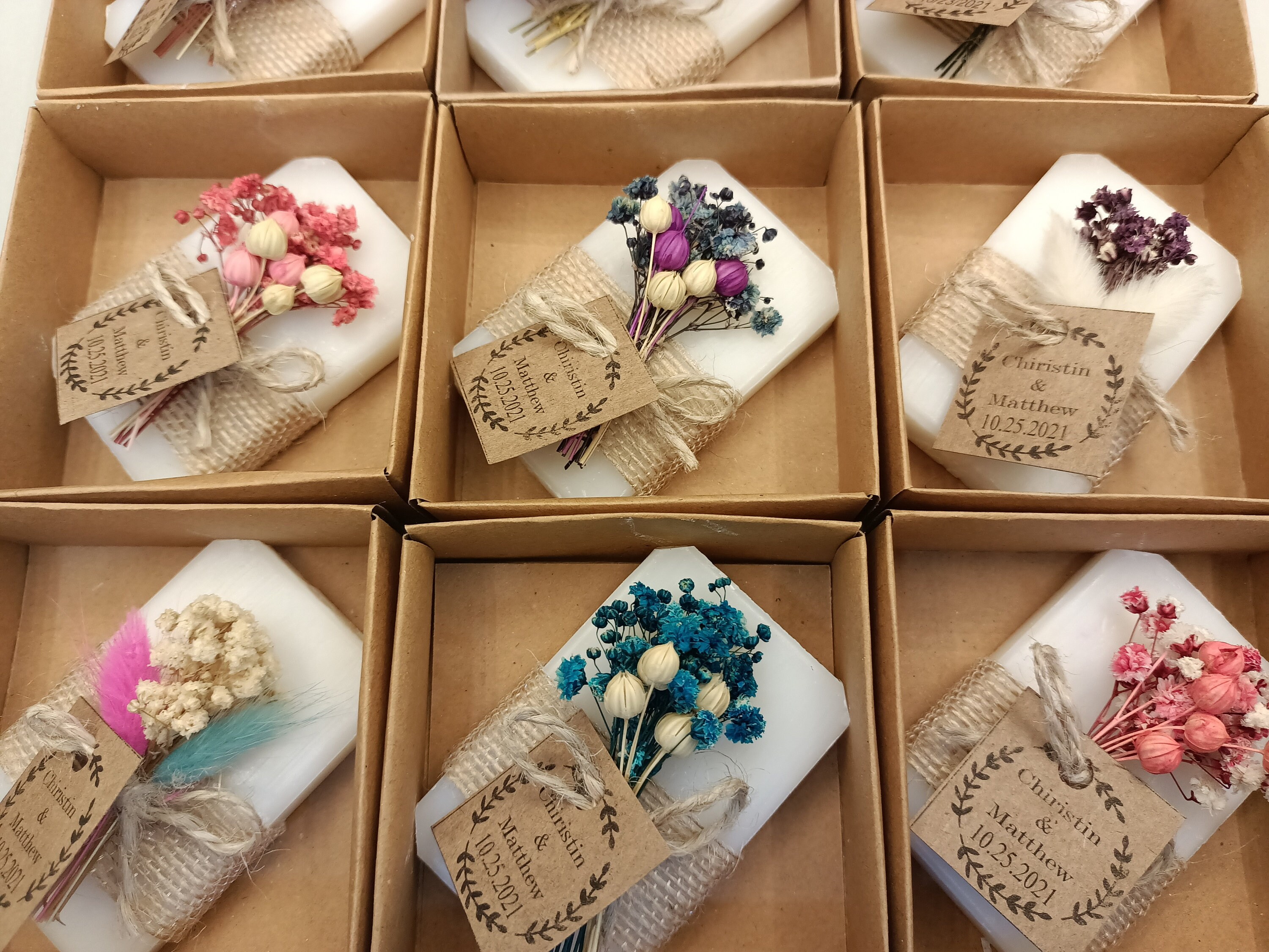 Flower Soap Blue Heart Shape - Best Weddng Favors For Guests Soap Favors, image size:3000x2250