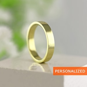 14K Solid Gold Ring, Gold Ring For Her, Gift for Her, Minimal Everyday Jewelry, Gold Ring, Minimal Ring