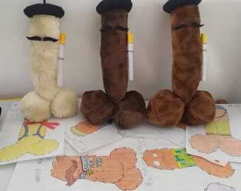 Peluche comique française grande gueule en PP