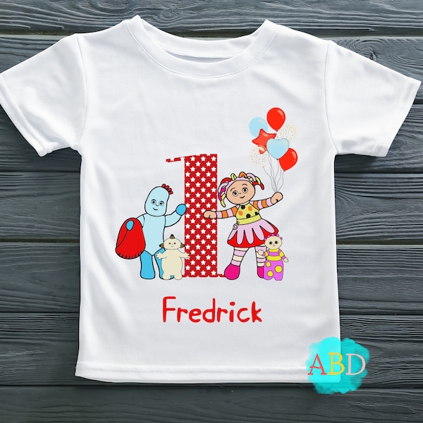 Personalised In the Night Garden Boys Girls Birthday T-shirt, Happy Birthday Shirt, Personalised kids tops, Birthday t-shirt personalised