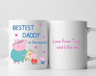 PERSONALISED PEPPA PIG FAMILY mug/cup Perfect Gift