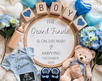 It&#39;s a Boy Gender Reveal: Grand Finale Pregnancy Announcement (Digital)