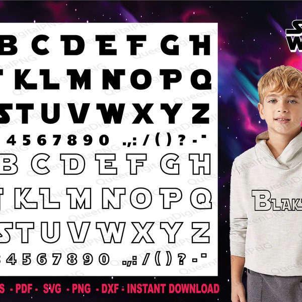 Star wars Font Ttf,Starwars Font svg,Cuttable font-ink,Starwars font silhouette,Starwars Alphabet SVG,Instant Download