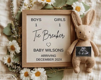 Faire-part de grossesse bébé numéro 3, troisième annonce non sexiste modifiable
