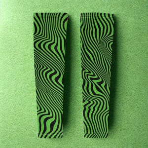 Green Hologram Gloves – Unisex Festival Rave Accessories, Fingerless Gloves,Cyberpunk Gloves, Costume Gloves,Y2K Cyber Aesthetic