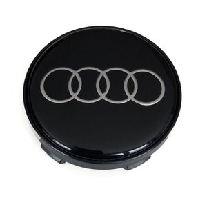 4 items 60mm / 57mm Audi wheel center hub caps covers new logo
