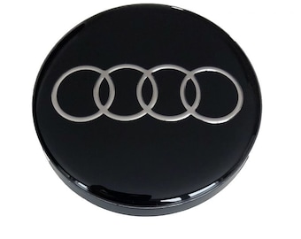 4 items 56mm / 51mm Audi wheel center hub caps covers new logo