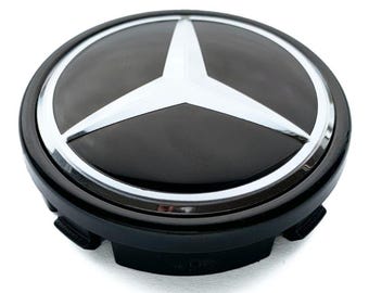 メルセデスベンツ グロスブラック ホイールセンターキャップ 164 mm