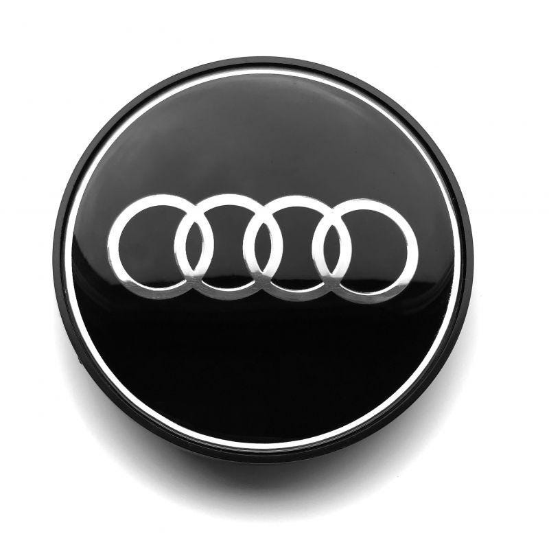 Coprimozzi Nero Lucido 60 Mm Per Auto - Compatibile Con Mercedes, Audi, Volkswagen - Foto 3