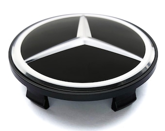4 items 68mm / 64mm Mercedes Benz wheel center hub caps covers new logo