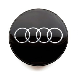 4 items 58mm / 55mm Audi wheel center hub caps covers new logo