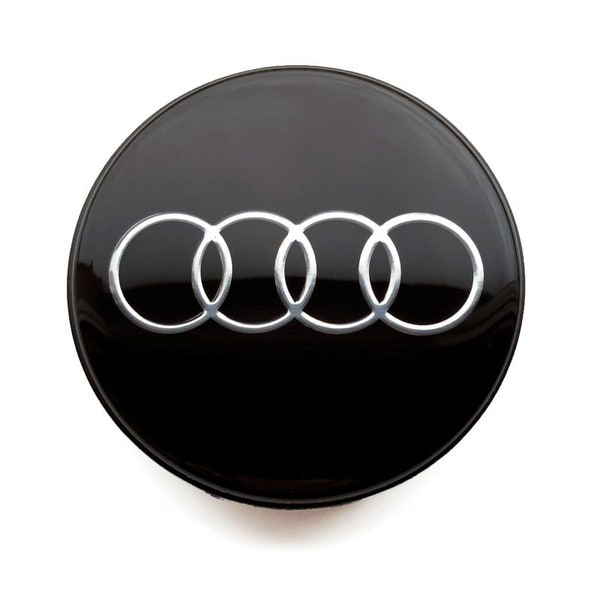 4 Stück 58mm / 55mm Audi Nabenkappen für Nabenkappen neues Logo