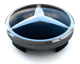 4 items 56mm / 52mm Mercedes Benz wheel center hub caps covers new logo