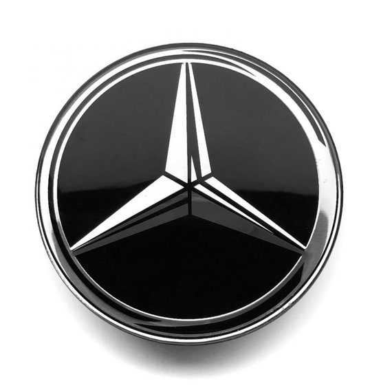 4 enjoliveurs de centre de roue Mercedes Benz de 60 mm / 55 mm avec nouveau  logo -  France