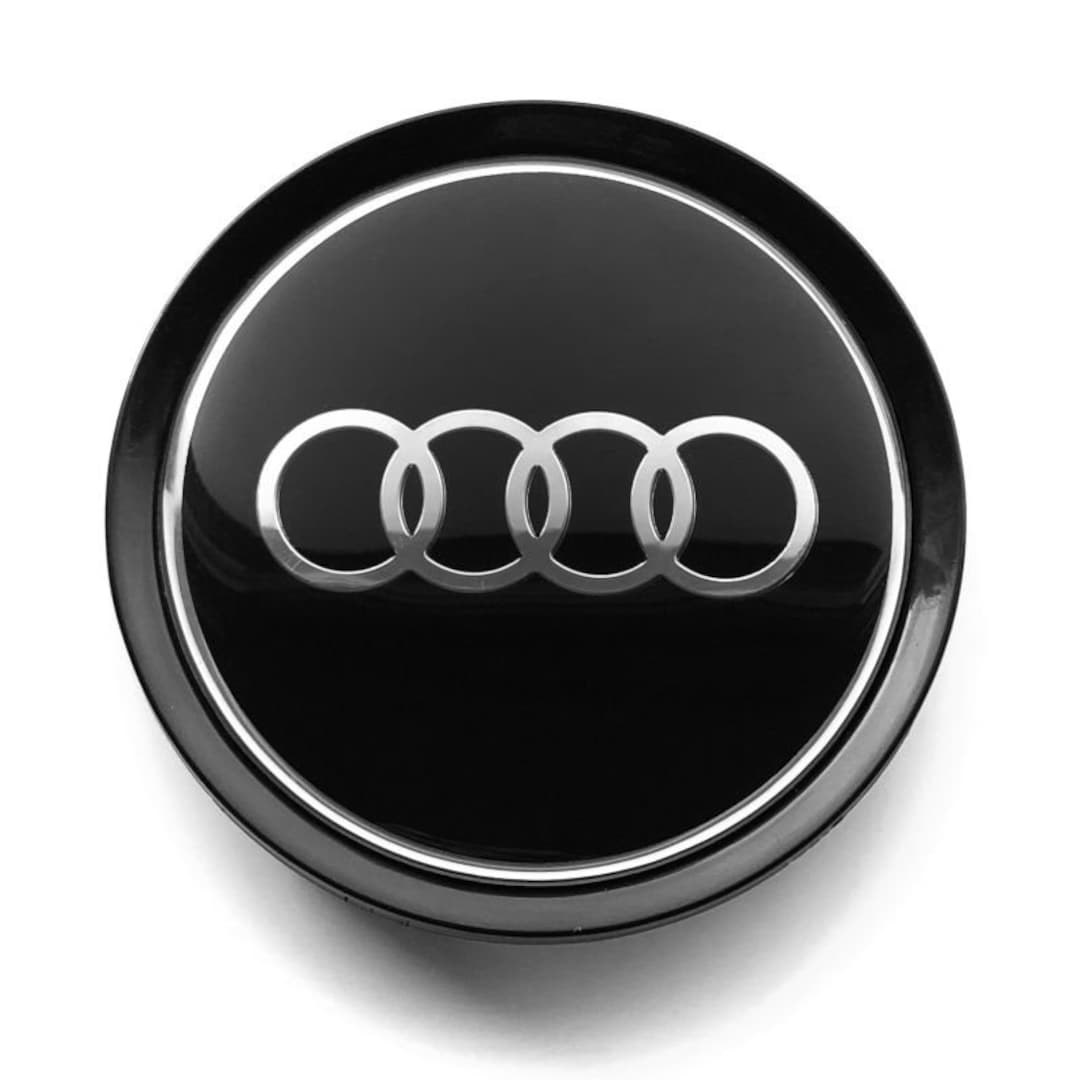 Audi Sticker Wheel Center Hub Cap Fine Carbon