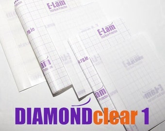 DIAMONDclear1 - Qty of 5 One Piece Gloss Semi-Rigid Bucheinband für Taschenbücher