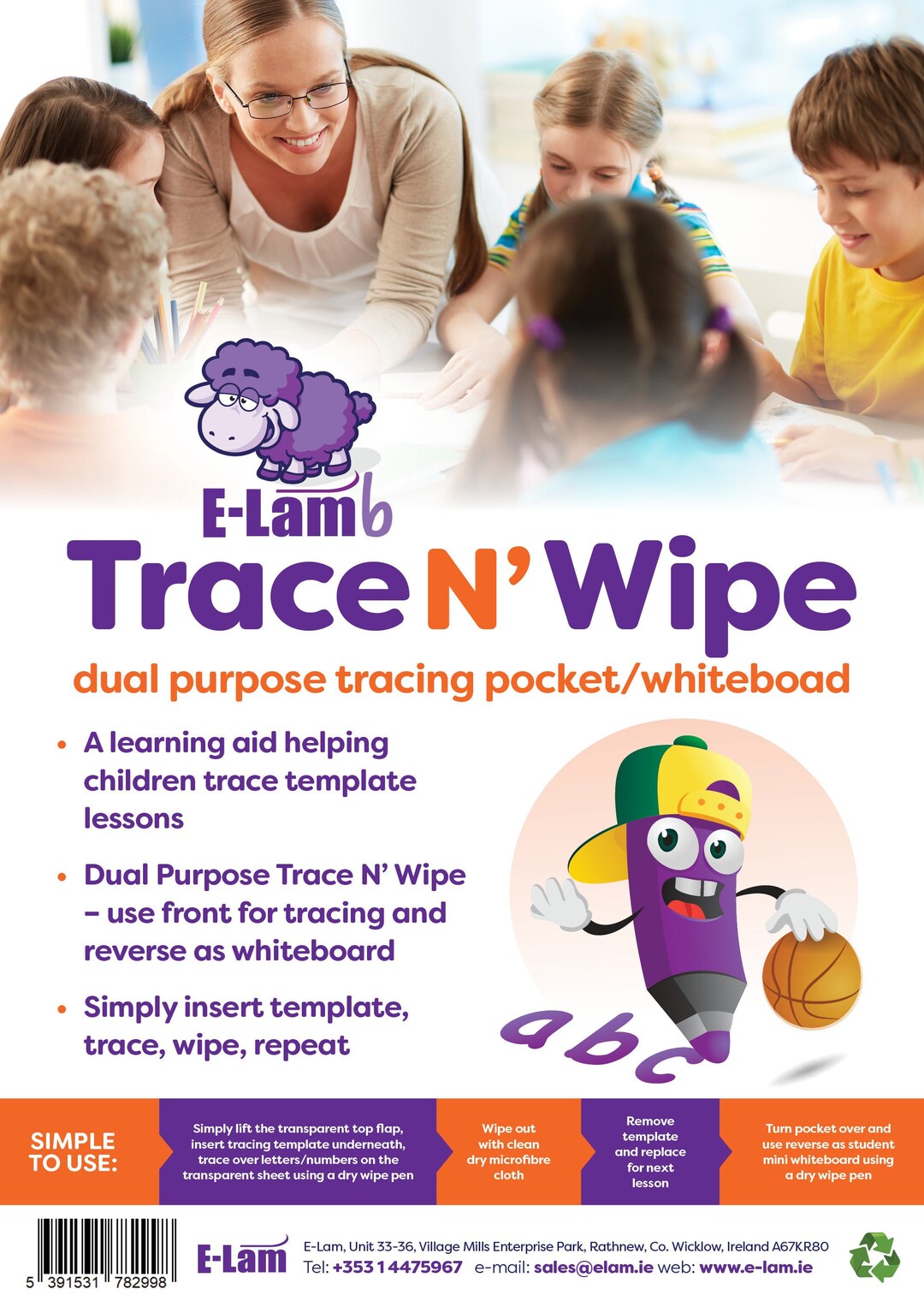 Trace N' Wipe A4 Dual Purpose Whiteboard and Tracing Etsy