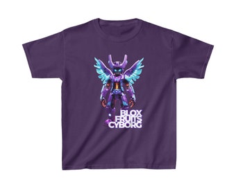 Roblox Kids Shirts Blox Fruit Cyborg Kids Funny T Shirt 