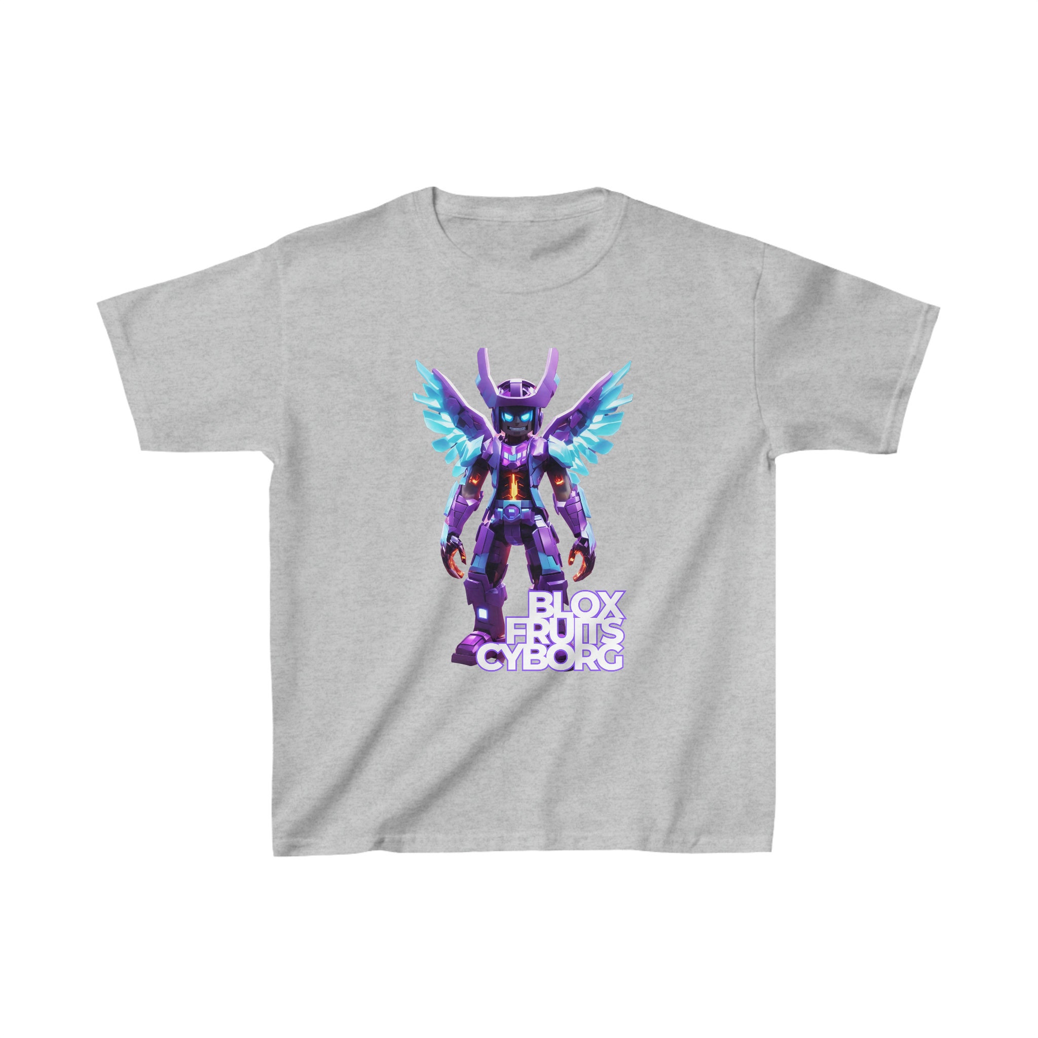 Roblox Kids Shirts Blox Fruit Cyborg Kids Funny T Shirt 