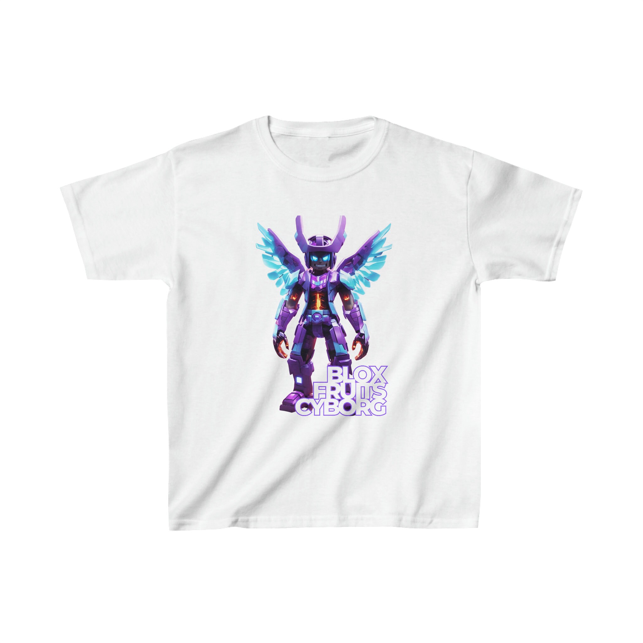 Roblox Kids Shirts Blox Fruit Cyborg Kids Funny T Shirt 