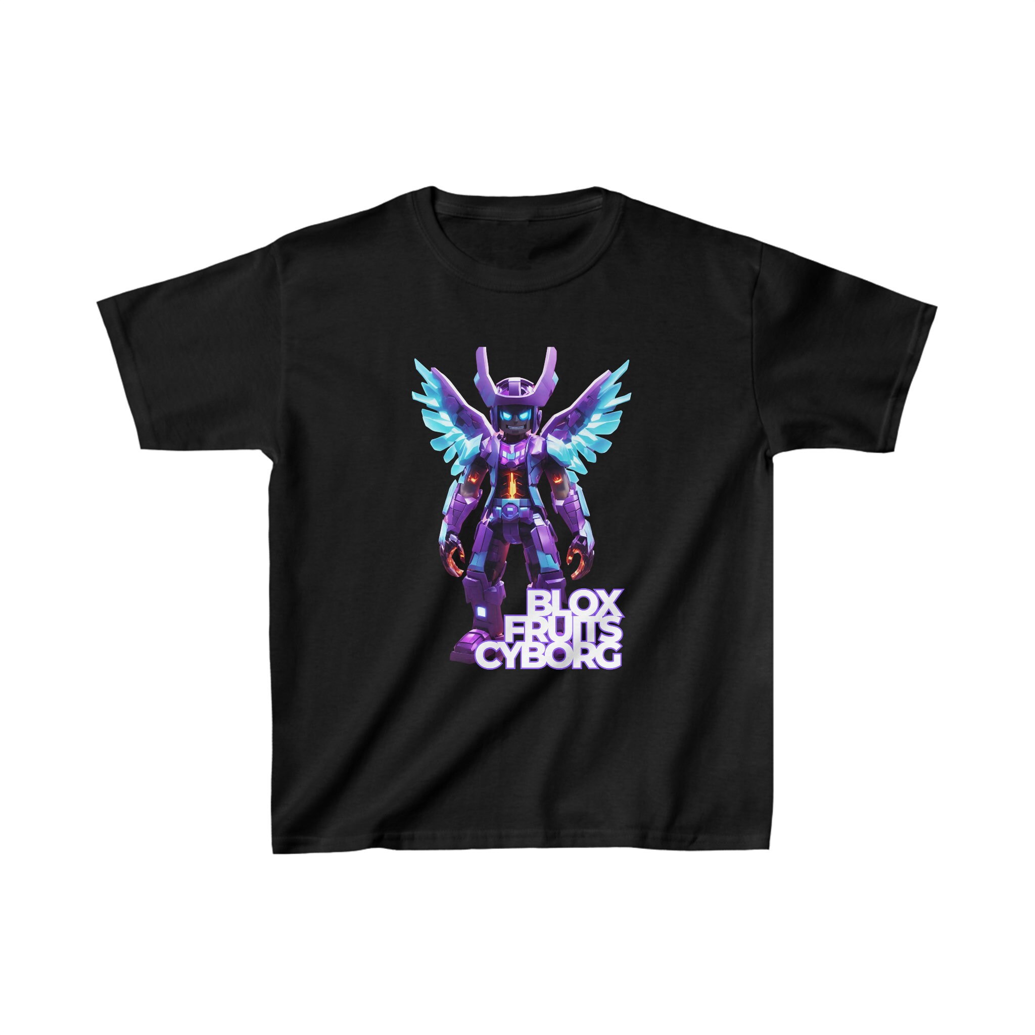 Roblox Kids Shirts Blox Fruit Cyborg Kids Funny T Shirt 