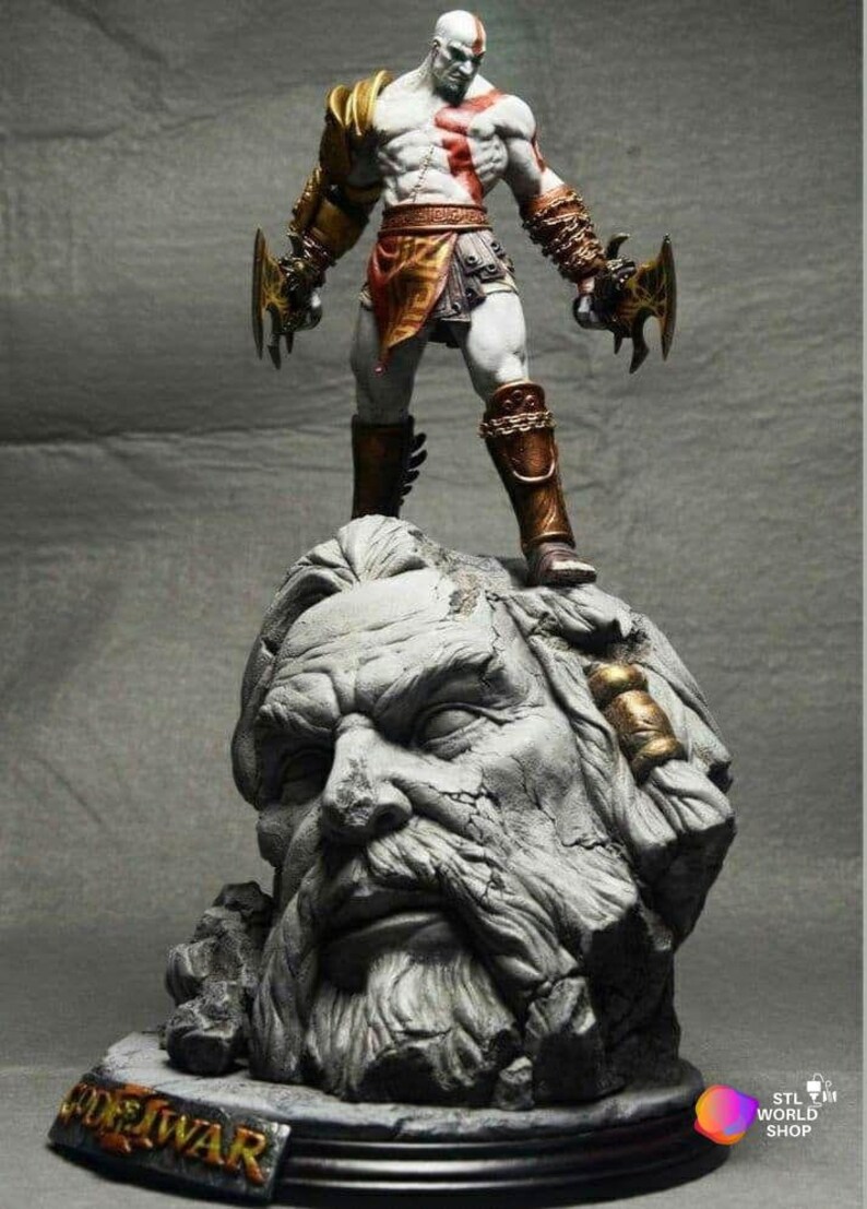 Kratos Vs Zeus STL 3D Print Files for Digital Download and 3D | Etsy UK