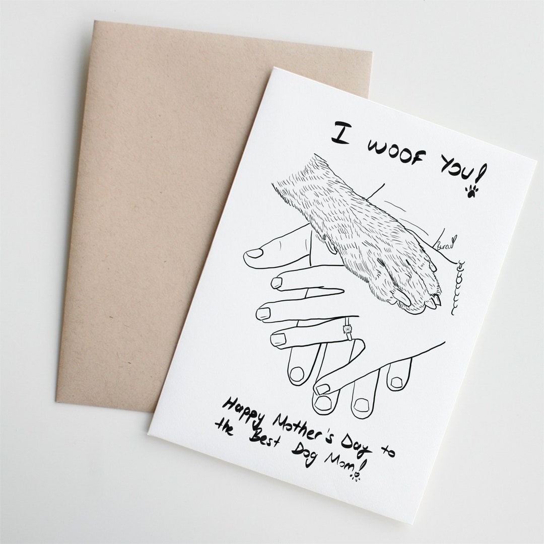 Printable Mother’s Day Card From Dog, Dog Mom Mother’s Day Card ...