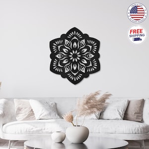 Lotus Metal Wall Art, Lotus Flower Wall Decor, Metal Wall Art, Floral Home Decor, Bedroom Wall Decor, Lotus Flower