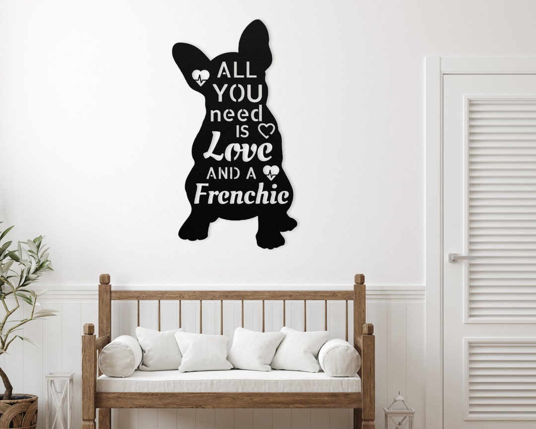 French Bulldog Metal Wall Art, French Bulldog Sign, Dog Mom, French