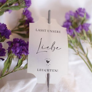 Let Love Sparkle/ let our love shine signs for sparklers & glow sticks wedding party in minimalist design digital download