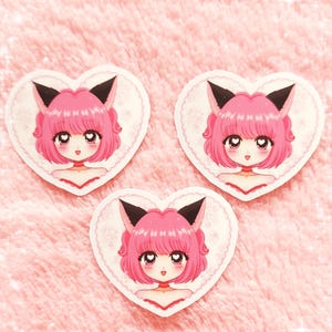 Mew Ichigo Sticker | Tokyo Mew Mew | Kawaii Stickers | Cat girl Stickers