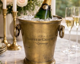 CUVEE DE PRESTIGE Champagne Du Louuis Ice Bucket Planter Wine