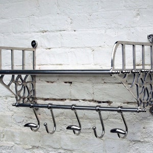 Train Hall Luggage Wall Mounted Rack Shelf Hooks | Coat Rack | Train Rack | Coat Hanger | Train Rack | Luggage Rack | Hat Stand | Seamax