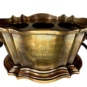 Wine Cooler with Removable Lid of three holes | DUTY FREE | Ice Bucket Nickel | Champagne Cooler | Barware | Bar Decorative | Tableware