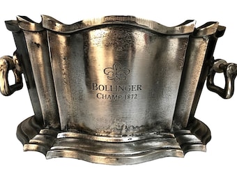 Nickel Champagne Cooler with Removable Lid | Barware