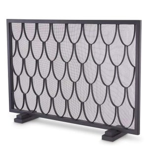 FIRE SCREEN hecho a mano Acero Aspecto rústico Tamaño personalizado