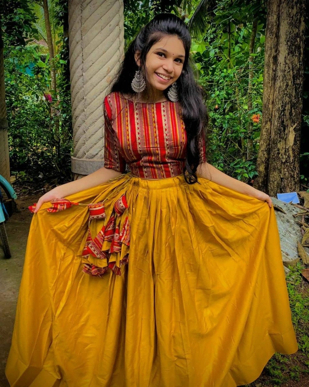 Pure Cotton Lehenga Choli Indian 
