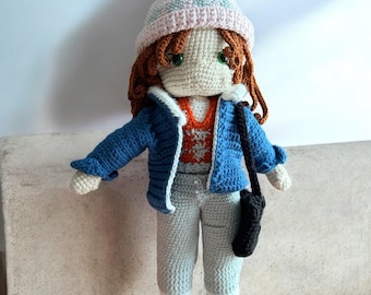 Handmade Crochet Doll | Stylish Outfit, Plush Toy