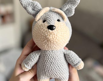 Schnauzer Amigurumi Crochet Pattern | Dog Plush Toy PDF Pattern